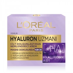 Loreal Paris Hyaluron Uzmanı Nemlendrici Geece Kremi 50 ml