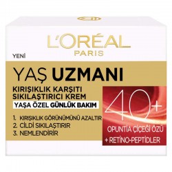 Loreal Paris Yaş Uzmanı 40+Kırışıklık Karşıtı Sıkılaştırıcı Gece Kremi 50 ml