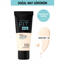 Maybelline Fit Me Matte Fondöten 100