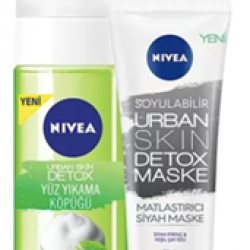 Nivea Urban Skin Detox Yüz Yıkama Köpüğü 150 ml + 75 Maske Set