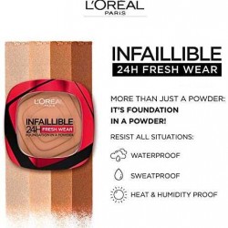 L'Oreal Paris Infaillible 24H Fresh Wear Pudra Fondöten 120 Vanilla