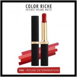 Loreal Paris Intense Volume Matte Lipstick Ruj 346 Rouge Determination