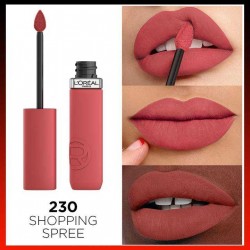 Loreal Paris Matte Resistance Mat Likit Ruj 230 Shopping Spree