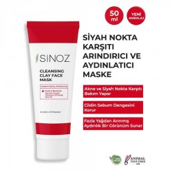 Sinoz Akne Ve Siyah Nokta Karşıtı Arındırıcı Yüz Bakım Maskesi 50 ml