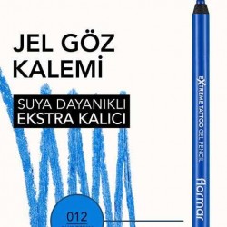 Flormar Extreme Tattoo Gel Pencil Göz Kalemi 12 Blue Dream